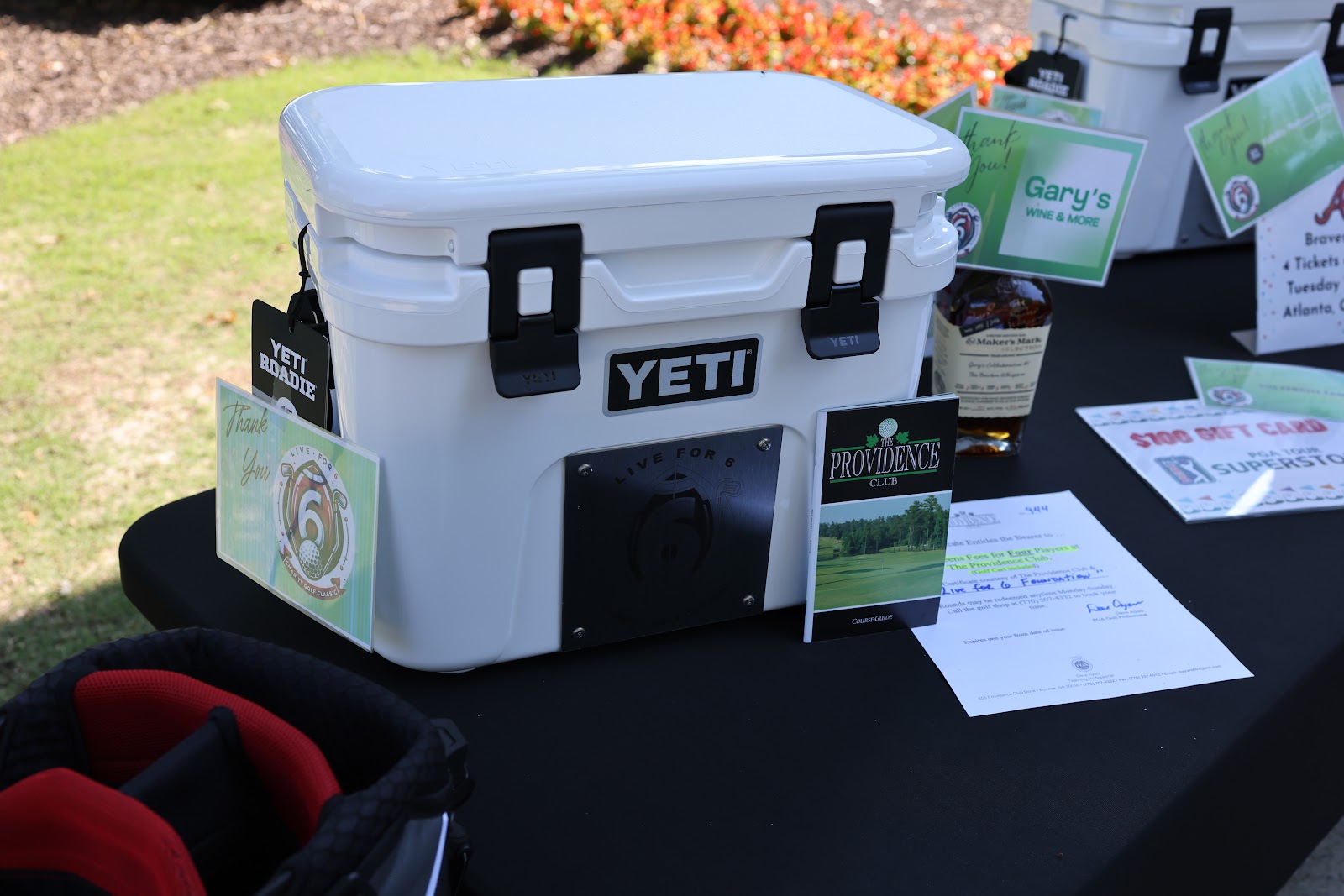 Live for 6 tournament prize and branded cooler